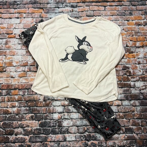 Disney's Winter White Thumper Women's Pajama Set - 2 pc - Size Large (12-14) - Picture 2 of 16